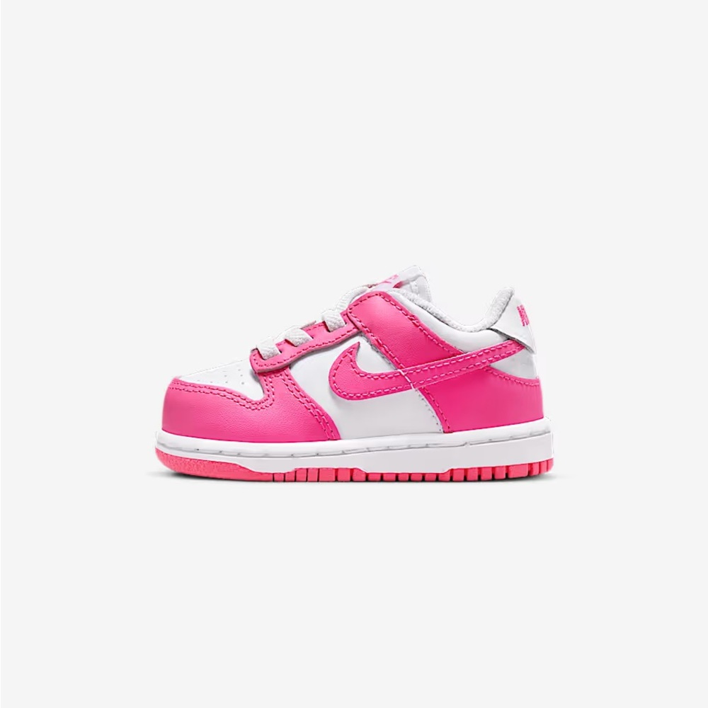 Nike Baby Dunk Low White/Pink/Laser Fuchsia Sneakers